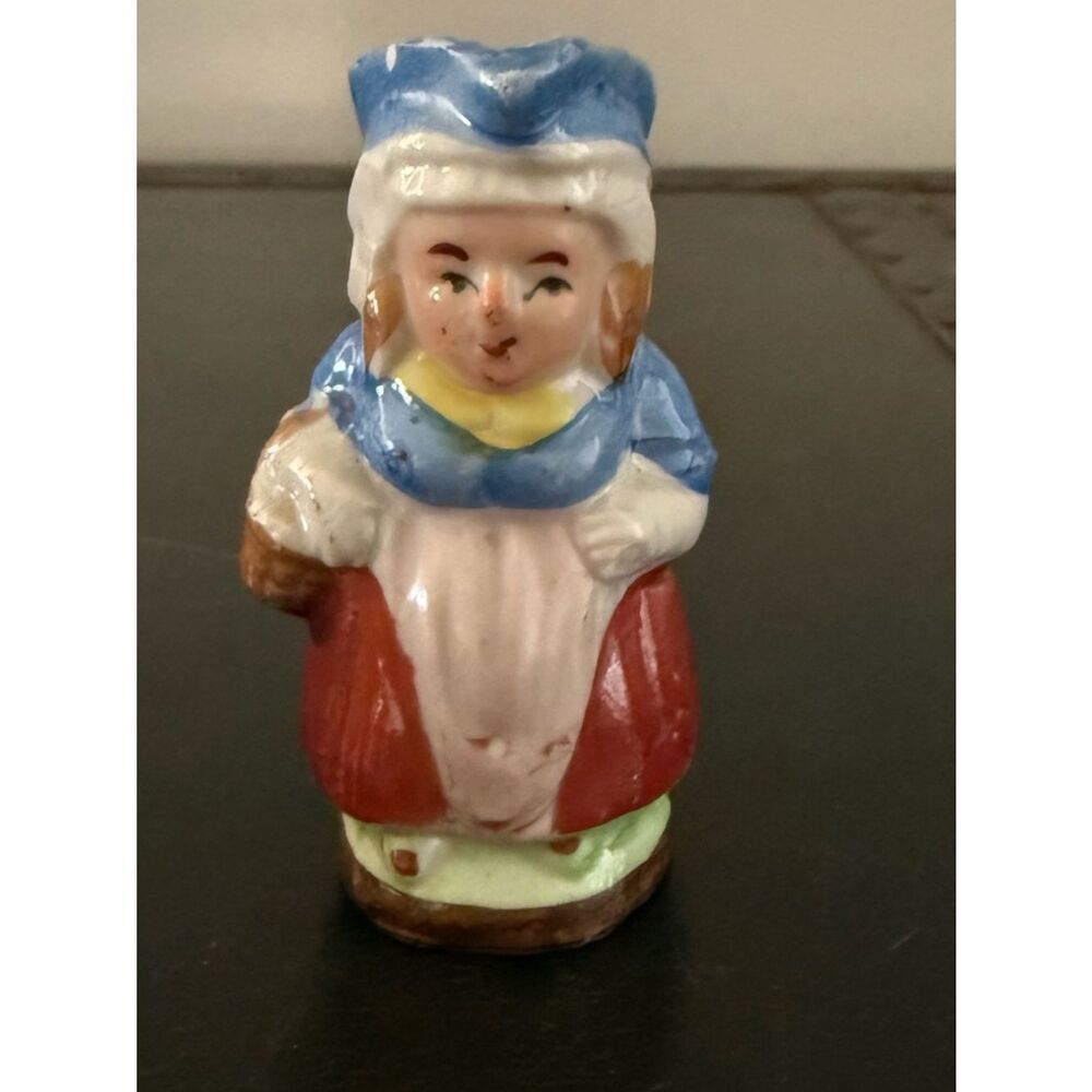 Mini Toby Mug Style Colonial Woman Figure Occupied Japan